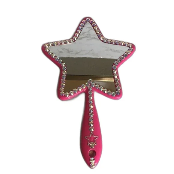 Jeffree star pink bling star makeup customized mirror cute y2k glam